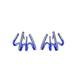 Royal Blue Claw Stud Earrings
